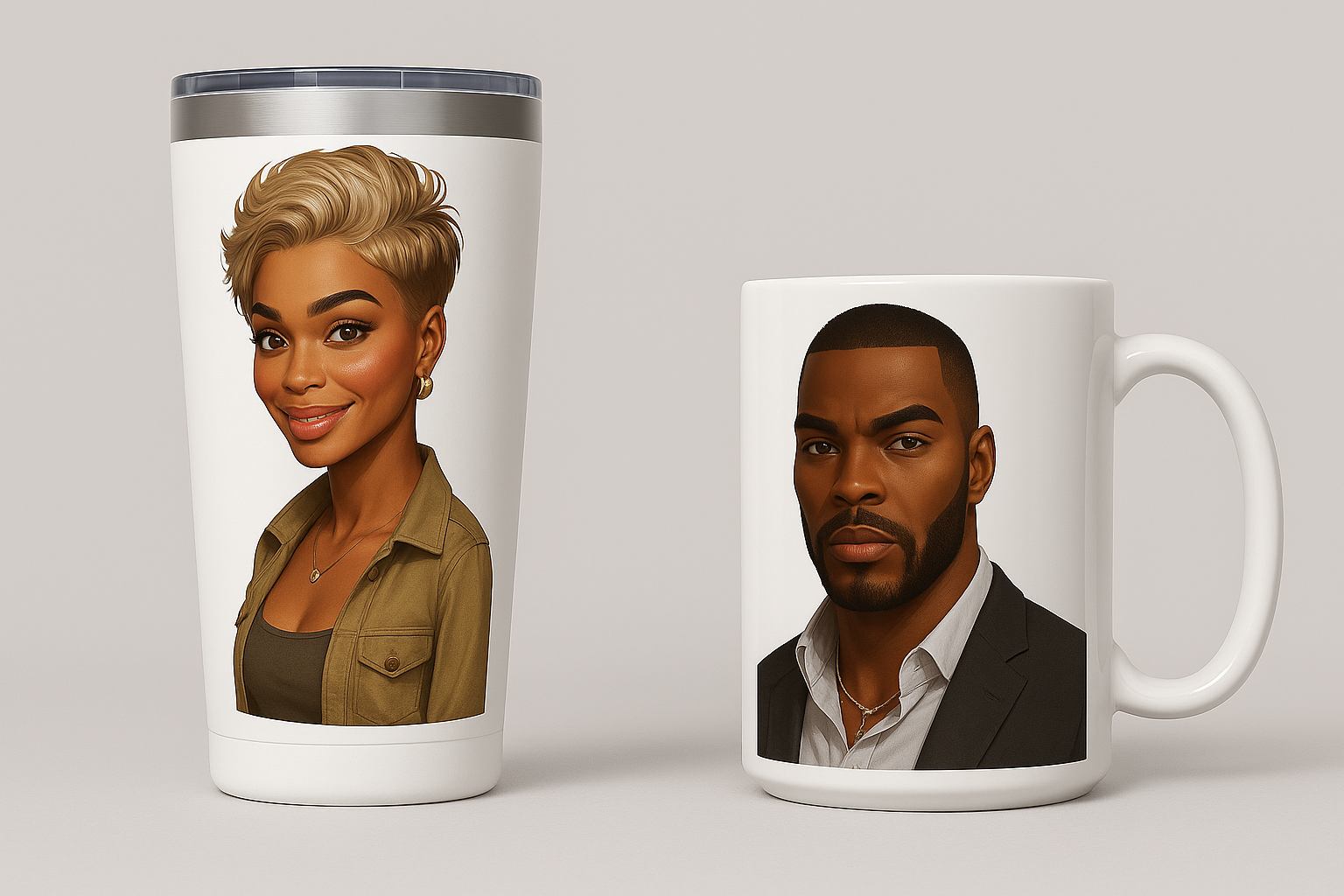 Personalised Sublimation Tumbler & Mug Set | Gift Bundle